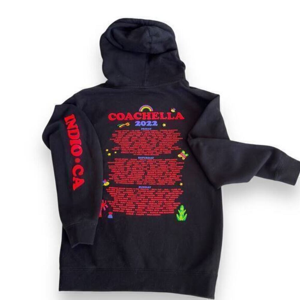 2022 Coachella Music Festival Official Hoodie Harry Styles, Billie Eilish Small